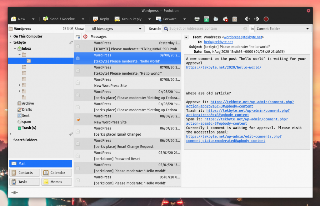 Evolution Mail the Linux Outlook alternative Tekbyte