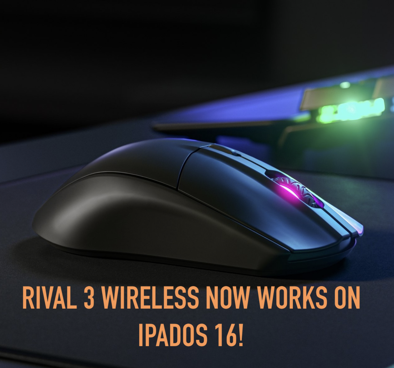 Getting the SteelSeries Rival 3 Wireless to work on iPad!